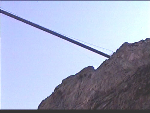 Royal Gorge- View of bridge from the river below